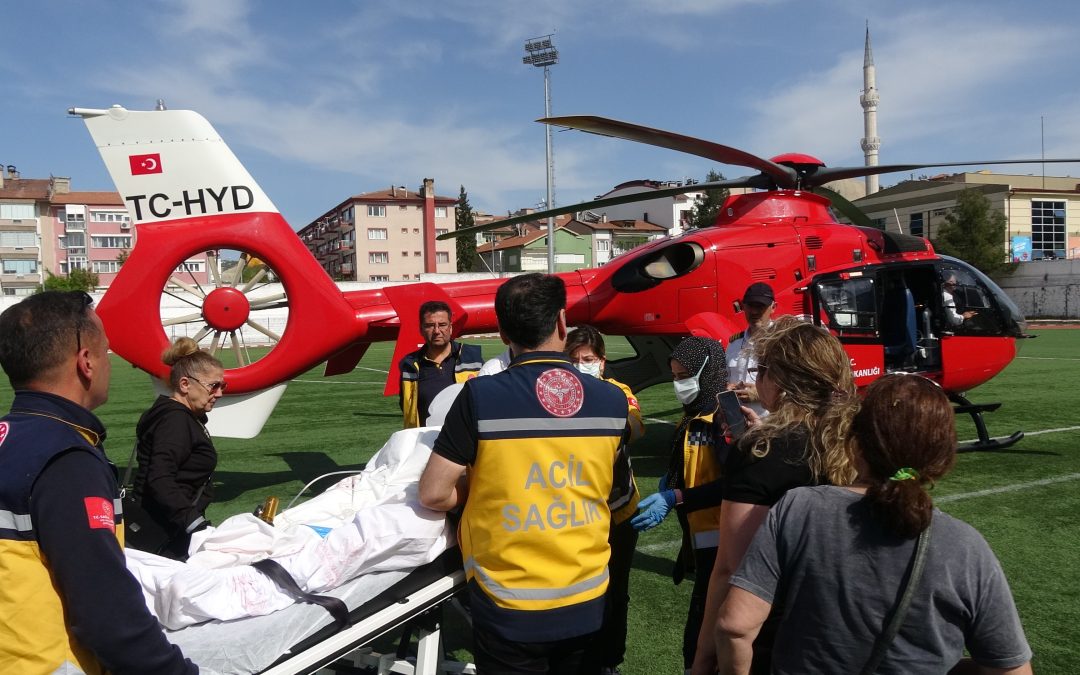 Ambulans Helikopter ile Koah Hastası Ankara’ya Sevk Edildi