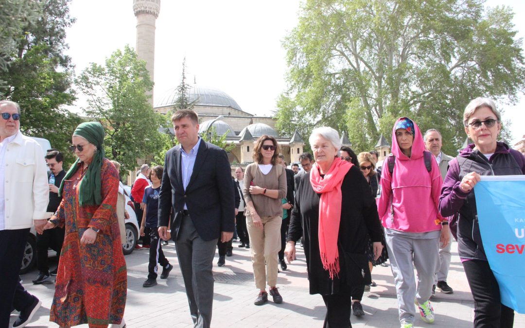 Hazreti Mevlana İçin Karaman’dan Konya’ya Sevgi ve Barış Yürüyüşü Düzenlendi