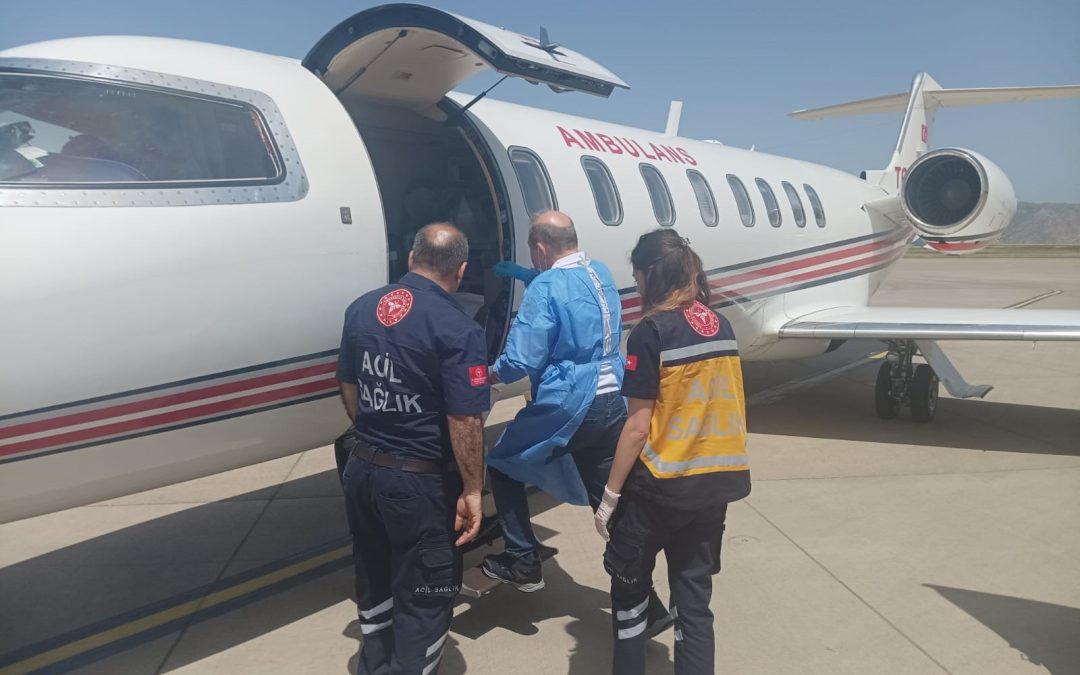 20 günlük bebek ambulans uçakla Ankara’ya sevk edildi