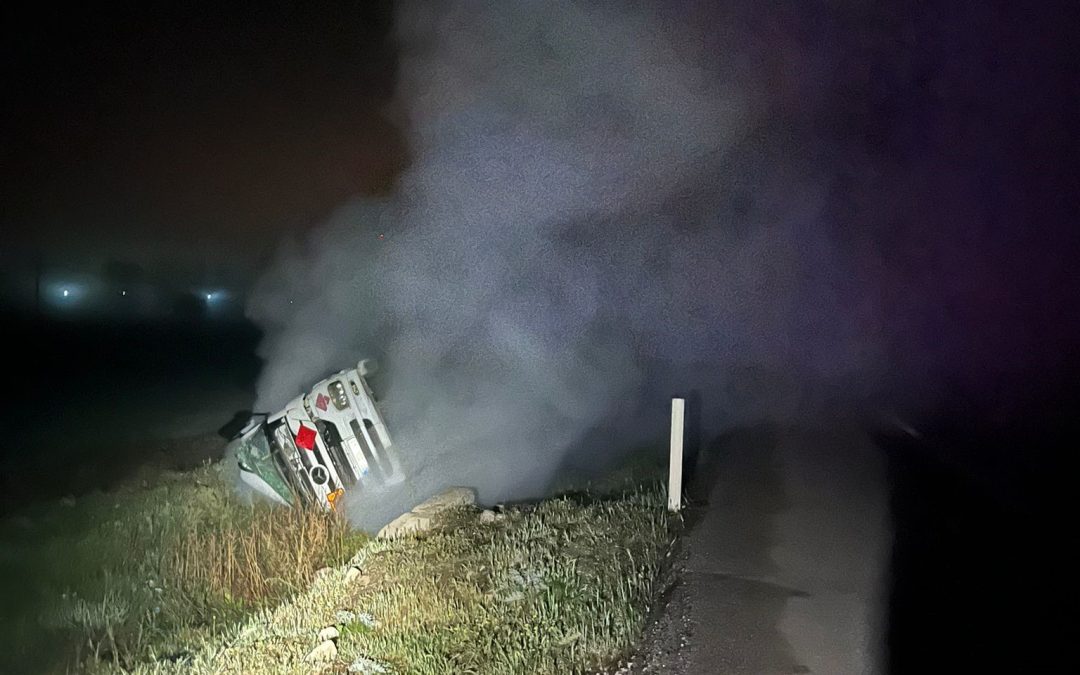 LPG Tankeri Devrildi, Yol Trafiğe Kapatıldı