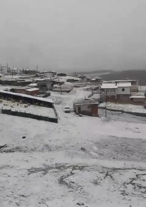 Tokat’ta Mayıs Karı: Taşlıca Yaylası Beyaza Büründü