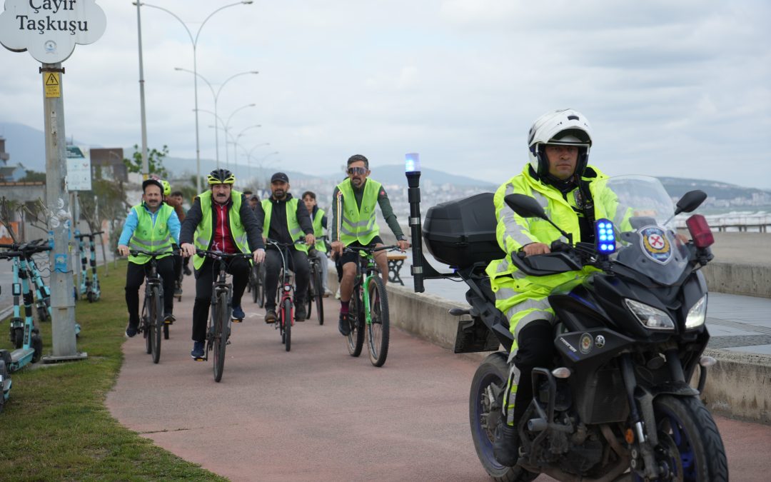 Samsun’da Sağlıklı Yaşam İçin Bisiklet Turu Düzenlendi