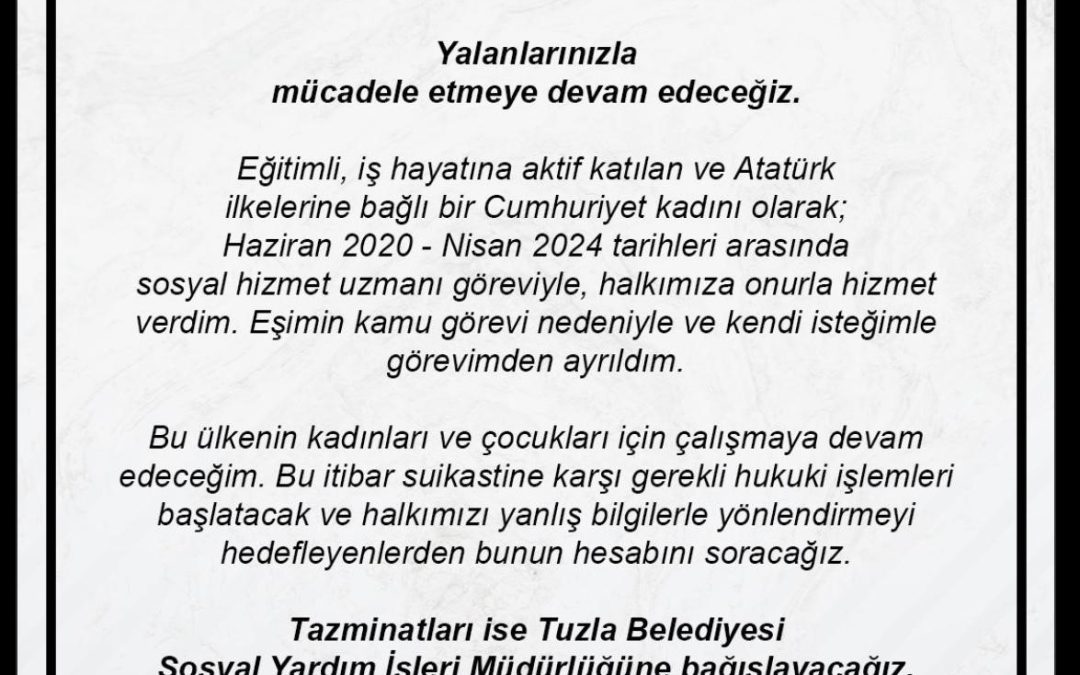 Ayşegül Bingöl’den İddialara Cevap: “Nisan 2024’te Kendi İsteğimle Görevimden Ayrıldım”